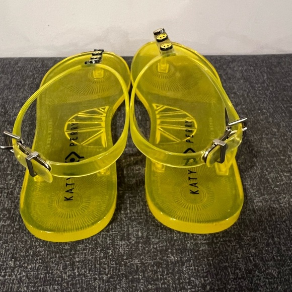 KATY PERRY yellow jelly studded sandals/ size 6 - Picture 10 of 15